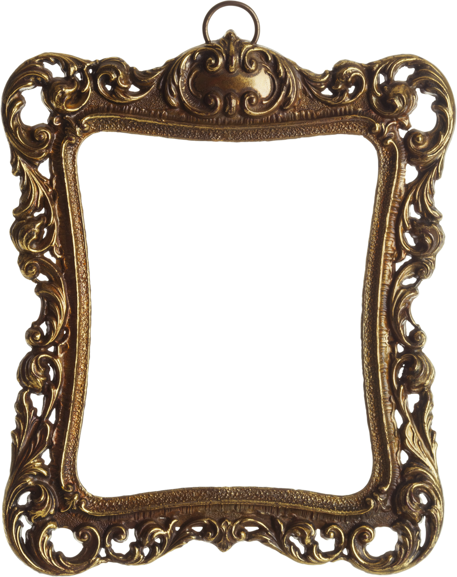 Ornate Brass Picture Frame Illustration